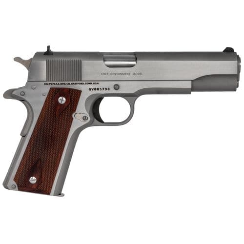 Colt Mfg O1911CSS 1911 Government 45 ACP 7+1 5" Stainless National Match Barrel, Serrated Steel Slide & Frame w/Beavertail, Rosewood Grip Colt Mfg O1911CSS 1911 Government 45 ACP 7+1 5" Stainless National Match Barrel, Serrated Steel Slide & Frame w/Beavertail, Rosewood Grip