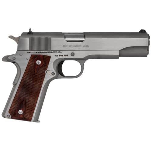 Colt Mfg O1911CSS 1911 Government 45 ACP 7+1 5" Stainless National Match Barrel, Serrated Steel Slide & Frame w/Beavertail, Rosewood Grip Colt Mfg O1911CSS 1911 Government 45 ACP 7+1 5" Stainless National Match Barrel, Serrated Steel Slide & Frame w/Beavertail, Rosewood Grip