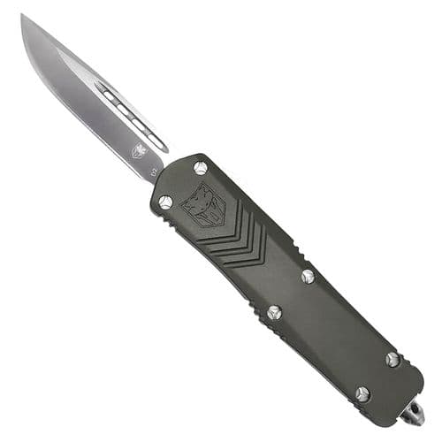 CobraTec Knives SGYFSXSDNS FS-X Small 2.50" OTF Drop Point Plain D2 Steel Blade/Gray Anodized Aluminum Handle Features Glass Breaker Includes Pocket Clip CobraTec Knives SGYFSXSDNS FS-X Small 2.50" OTF Drop Point Plain D2 Steel Blade/Gray Anodized Aluminum Handle Features Glass Breaker Includes Pocket Clip