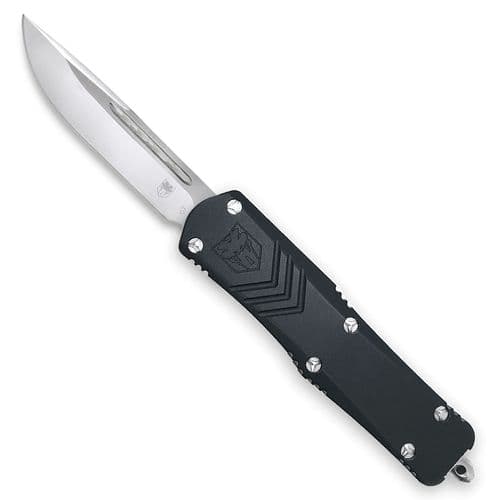 CobraTec Knives SBLKFSXSDNS FS-X Small 2.75" OTF Drop Point Plain D2 Steel Blad/ Black Anodized Aluminum Handle Features Glass Breaker Includes Pocket Clip CobraTec Knives SBLKFSXSDNS FS-X Small 2.75" OTF Drop Point Plain D2 Steel Blad/ Black Anodized Aluminum Handle Features Glass Breaker Includes Pocket Clip