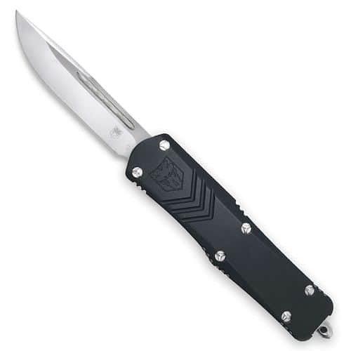 CobraTec Knives SBLKFSXSDNS FS-X Small 2.75" OTF Drop Point Plain D2 Steel Blad/ Black Anodized Aluminum Handle Features Glass Breaker Includes Pocket Clip CobraTec Knives SBLKFSXSDNS FS-X Small 2.75" OTF Drop Point Plain D2 Steel Blad/ Black Anodized Aluminum Handle Features Glass Breaker Includes Pocket Clip