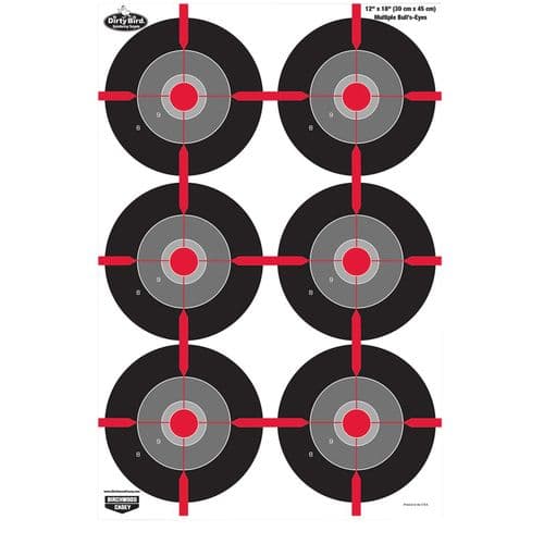 Birchwood Casey 35705 Dirty Bird Bullseye Hanging Tagboard Target 12" x 18" 8 Per Pack Birchwood Casey 35705 Dirty Bird Bullseye Hanging Tagboard Target 12" x 18" 8 Per Pack