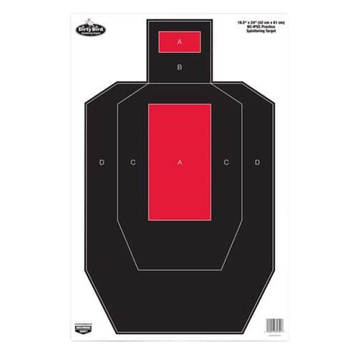 Birchwood Casey 35743 Dirty Bird IPSC Hanging Tagboard Target 16.50" x 24" 3 Per Pack Birchwood Casey 35743 Dirty Bird IPSC Hanging Tagboard Target 16.50" x 24" 3 Per Pack