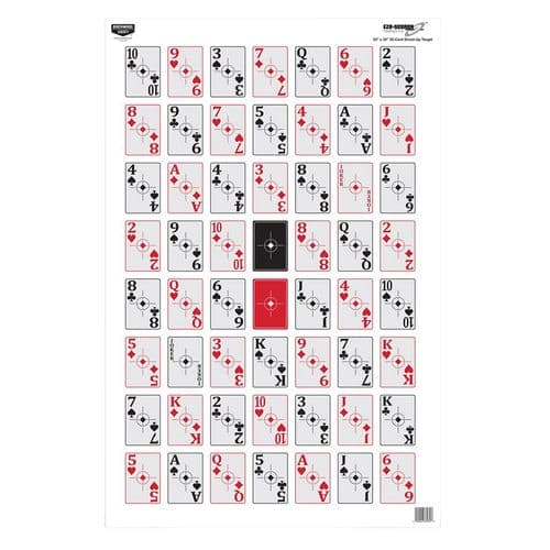 Birchwood Casey 37026 EZE-Scorer 52-Card Shoot-Up Paper 23" x 35" 52 Playing Cards 5 Pack Birchwood Casey 37026 EZE-Scorer 52-Card Shoot-Up Paper 23" x 35" 52 Playing Cards 5 Pack