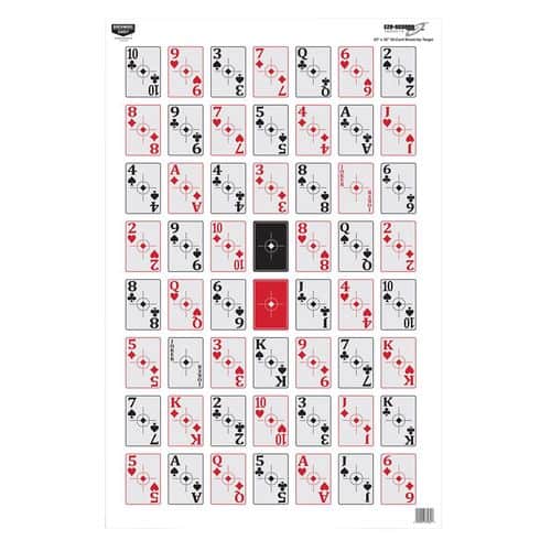 Birchwood Casey 37026 EZE-Scorer 52-Card Shoot-Up Paper 23" x 35" 52 Playing Cards 5 Pack Birchwood Casey 37026 EZE-Scorer 52-Card Shoot-Up Paper 23" x 35" 52 Playing Cards 5 Pack