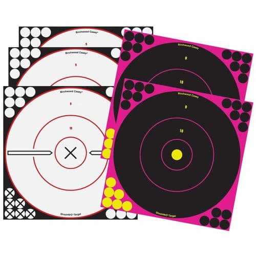 Birchwood Casey 34035 Shoot-N-C Combo Pack Bullseye Hanging Adhesive Paper Target 12" x 12" 5 Per Pack Birchwood Casey 34035 Shoot-N-C Combo Pack Bullseye Hanging Adhesive Paper Target 12" x 12" 5 Per Pack