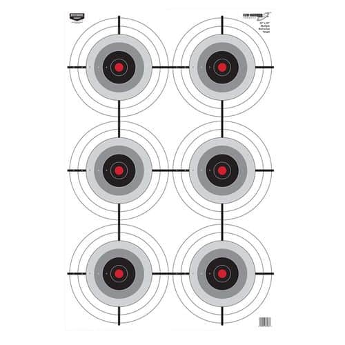Birchwood Casey 37037 EZE-Scorer Multiple Bull's-Eye Bullseye Paper Target 23" x 35" 5 Per Pack Birchwood Casey 37037 EZE-Scorer Multiple Bull's-Eye Bullseye Paper Target 23" x 35" 5 Per Pack