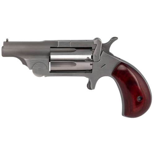 North American Arms 22MCR Ranger II 22 LR,22 Mag 5rd 1.63" Overall Stainless Steel with Rosewood Birdshead Grip North American Arms 22MCR Ranger II 22 LR,22 Mag 5rd 1.63" Overall Stainless Steel with Rosewood Birdshead Grip