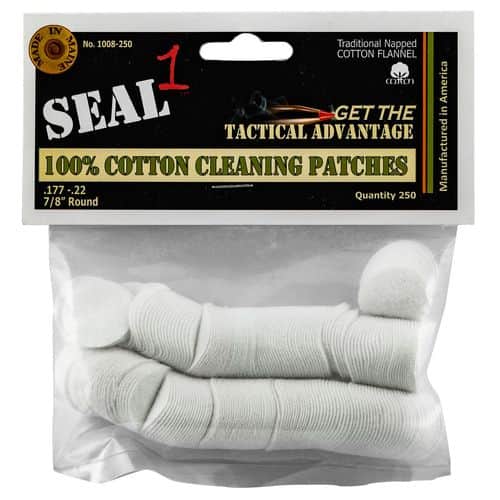 Seal 1 1008-250 Cleaning Patches 250 Count Cotton 0.88" Seal 1 1008-250 Cleaning Patches 250 Count Cotton 0.88"