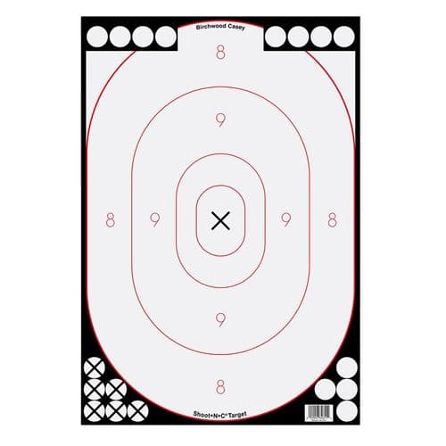 Birchwood Casey 34611 Shoot-N-C Silhouette Hanging Adhesive Paper Target 12" x 18" 100 Per Pack Birchwood Casey 34611 Shoot-N-C Silhouette Hanging Adhesive Paper Target 12" x 18" 100 Per Pack