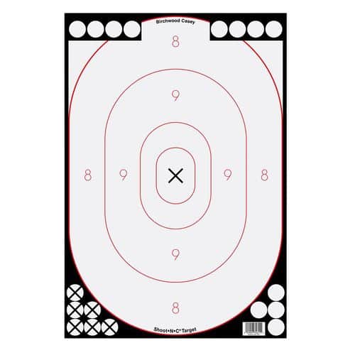 Birchwood Casey 34611 Shoot-N-C Silhouette Hanging Adhesive Paper Target 12" x 18" 100 Per Pack Birchwood Casey 34611 Shoot-N-C Silhouette Hanging Adhesive Paper Target 12" x 18" 100 Per Pack