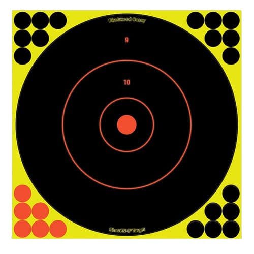 Birchwood Casey 34070 Shoot-N-C Bullseye Hanging Adhesive Paper Target 12" x 12" 100 Per Pack Birchwood Casey 34070 Shoot-N-C Bullseye Hanging Adhesive Paper Target 12" x 12" 100 Per Pack