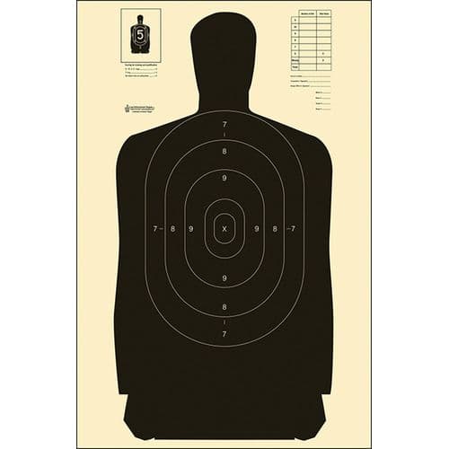 Action Target B27SBLACK100 B-27S Qualification Target Silhouette Hanging Paper Target 24" x 45" 100 Per Box Action Target B27SBLACK100 B-27S Qualification Target Silhouette Hanging Paper Target 24" x 45" 100 Per Box