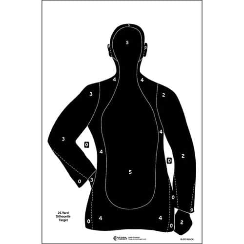 Action Target B21EBLACK100 B-21E Qualification Target Silhouette Paper Target 23" x 35" 100 Per Box Action Target B21EBLACK100 B-21E Qualification Target Silhouette Paper Target 23" x 35" 100 Per Box