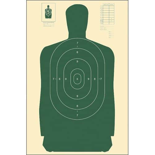 Action Target B27SGREEN100 B-27S Qualification Target Silhouette Hanging Paper Target 24" x 45" 100 Per Box Action Target B27SGREEN100 B-27S Qualification Target Silhouette Hanging Paper Target 24" x 45" 100 Per Box