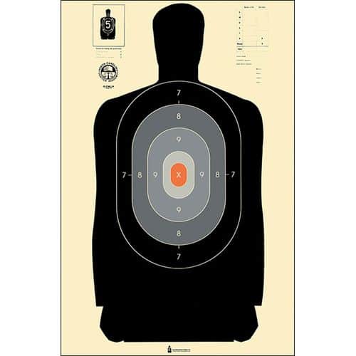 Action Target B27NCJA100 B-27 NCJA Silhouette Hanging Paper Target 24" x 45" 100 Per Box Action Target B27NCJA100 B-27 NCJA Silhouette Hanging Paper Target 24" x 45" 100 Per Box