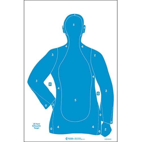 Action Target B21EBLUE100 B-21E Qualification Target Silhouette Paper Target 23" x 35" 100 Per Box Action Target B21EBLUE100 B-21E Qualification Target Silhouette Paper Target 23" x 35" 100 Per Box
