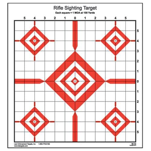 Action Target SI13100 Advanced Rifle Sighting Diamond Paper Target 14" x 15" 100 Per Box Action Target SI13100 Advanced Rifle Sighting Diamond Paper Target 14" x 15" 100 Per Box