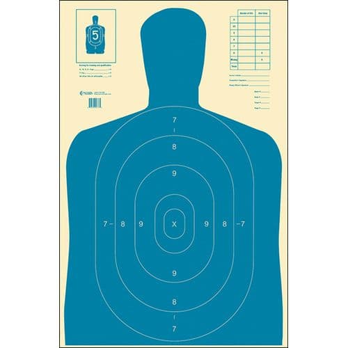 Action Target B27EBLUE100 B-27E Economy Silhouette Hanging Paper Target 23" x 35" 100 Per Box Action Target B27EBLUE100 B-27E Economy Silhouette Hanging Paper Target 23" x 35" 100 Per Box