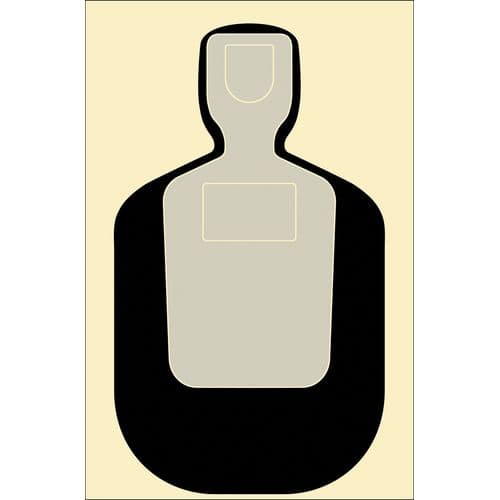 Action Target TQ19100 TQ-19 Qualification Target Silhouette Hanging Paper Target 24" x 45" 100 Per Box Action Target TQ19100 TQ-19 Qualification Target Silhouette Hanging Paper Target 24" x 45" 100 Per Box