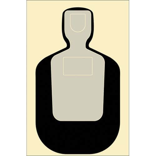 Action Target TQ19100 TQ-19 Qualification Target Silhouette Hanging Paper Target 24" x 45" 100 Per Box Action Target TQ19100 TQ-19 Qualification Target Silhouette Hanging Paper Target 24" x 45" 100 Per Box