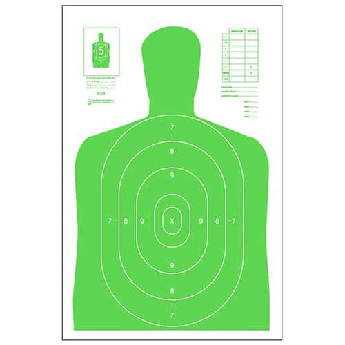 Action Target B27ELGR100 B-27E High Visibility Silhouette Paper Target 23" x 35" 100 Per Box Action Target B27ELGR100 B-27E High Visibility Silhouette Paper Target 23" x 35" 100 Per Box