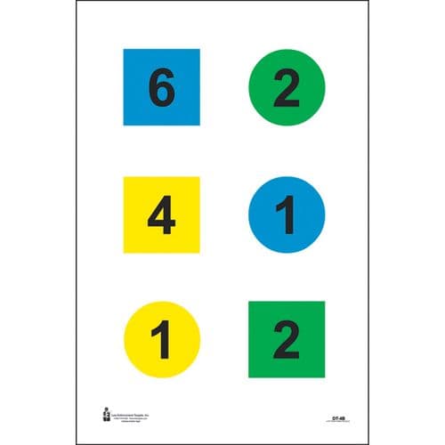 Action Target DT4B100 Discretionary Command Training 4-B Circle/Square Paper Target 23" x 35" 100 Per Box Action Target DT4B100 Discretionary Command Training 4-B Circle/Square Paper Target 23" x 35" 100 Per Box