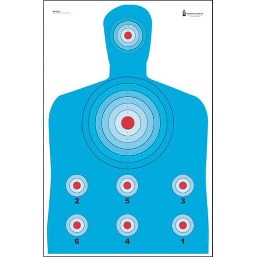 Action Target PRCQ1100 High Visibility Fluorescent Modified B-27 Silhouette Paper Target 23" x 35" 100 Per Box Action Target PRCQ1100 High Visibility Fluorescent Modified B-27 Silhouette Paper Target 23" x 35" 100 Per Box