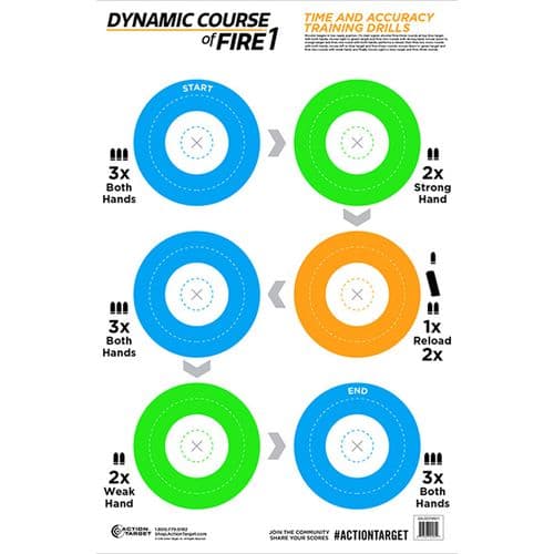 Action Target GSDCFIRE1100 Dynamic Course Circle Paper Target 23" x 35" 100 Per Box Action Target GSDCFIRE1100 Dynamic Course Circle Paper Target 23" x 35" 100 Per Box
