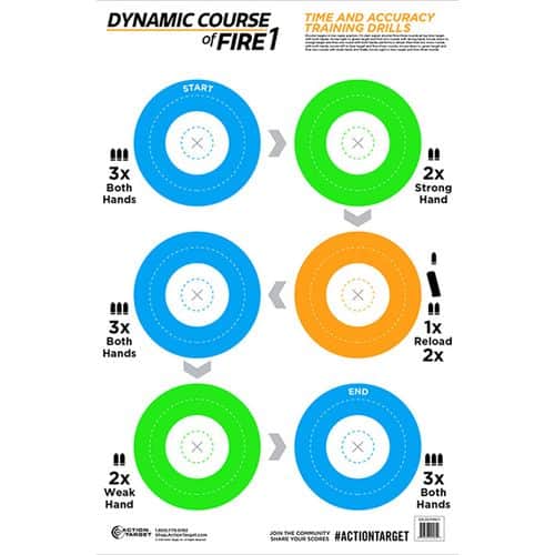 Action Target GSDCFIRE1100 Dynamic Course Circle Paper Target 23" x 35" 100 Per Box Action Target GSDCFIRE1100 Dynamic Course Circle Paper Target 23" x 35" 100 Per Box