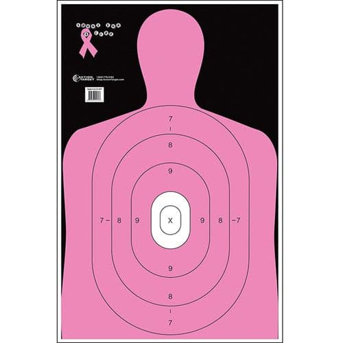 Action Target B27ENPT100 B-27E Shoot for the Cure Silhouette Paper Target 23" x 35" 100 Per Box Action Target B27ENPT100 B-27E Shoot for the Cure Silhouette Paper Target 23" x 35" 100 Per Box