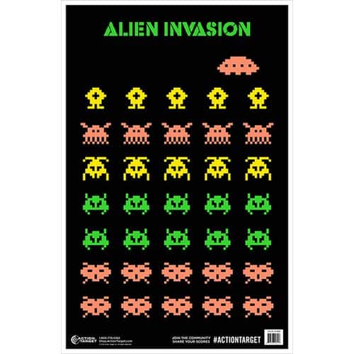 Action Target GSALIENIN100 Action Alien Invasion Aliens Hanging Paper Target 23" x 35" 100 Per Box Action Target GSALIENIN100 Action Alien Invasion Aliens Hanging Paper Target 23" x 35" 100 Per Box