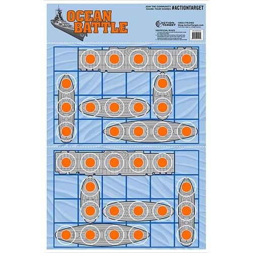 Action Target GSOCEAN100 Action Ocean Battle Ships Hanging Paper Target 23" x 35" 100 Per Box Action Target GSOCEAN100 Action Ocean Battle Ships Hanging Paper Target 23" x 35" 100 Per Box
