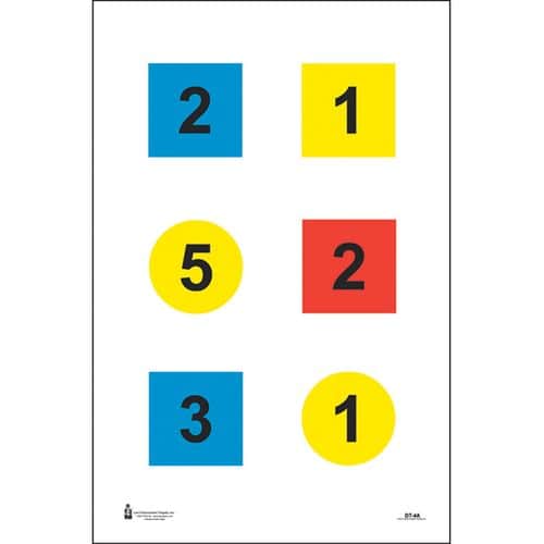 Action Target DT4C100 Discretionary Command Training 4-C Circle/Square Paper Target 23" x 35" 100 Per Box Action Target DT4C100 Discretionary Command Training 4-C Circle/Square Paper Target 23" x 35" 100 Per Box