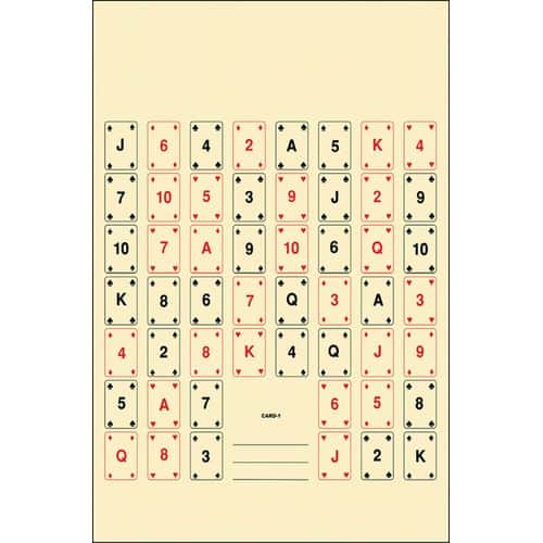 Action Target CARD1100 Playing Card #1 52 Playing Cards Paper Target 22.50" x 24" 100 Per Box Action Target CARD1100 Playing Card #1 52 Playing Cards Paper Target 22.50" x 24" 100 Per Box