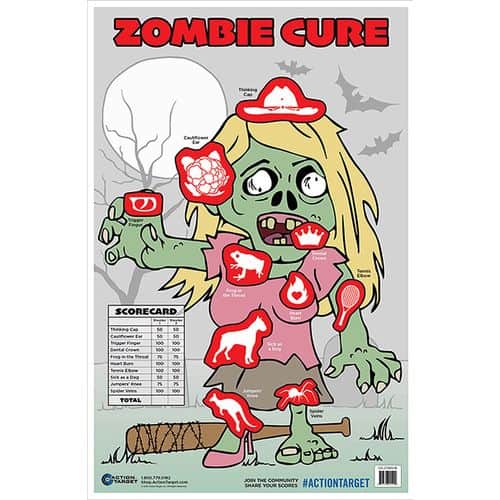 Action Target GSZOMSHE100 Action Zombie Girl Zombie Hanging Paper Target 23" x 35" 100 Per Box Action Target GSZOMSHE100 Action Zombie Girl Zombie Hanging Paper Target 23" x 35" 100 Per Box
