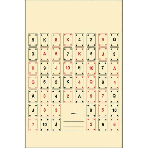 Action Target CARD2100 Playing Card #2 52 Playing Cards Paper Target 22.50" x 24" 100 Per Box Action Target CARD2100 Playing Card #2 52 Playing Cards Paper Target 22.50" x 24" 100 Per Box