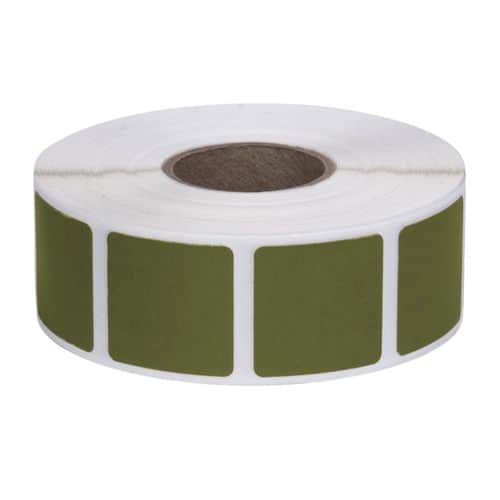 ACTION TARGET INC PAST/DKGR Square Target Pasters 7/8" 1000 Per Roll Military Green ACTION TARGET INC PAST/DKGR Square Target Pasters 7/8" 1000 Per Roll Military Green
