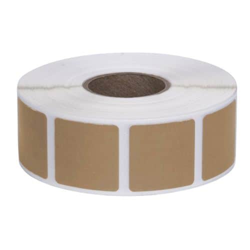 ACTION TARGET INC PASTBR Square Target Pasters 7/8" 1000 Per Roll Brown ACTION TARGET INC PASTBR Square Target Pasters 7/8" 1000 Per Roll Brown