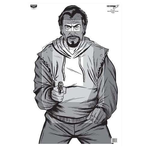 Birchwood Casey 37034 EZE-Scorer Bad Guy ISPC Bad Guy Silhouette Paper Target 23" x 35" 100 Per Pack Birchwood Casey 37034 EZE-Scorer Bad Guy ISPC Bad Guy Silhouette Paper Target 23" x 35" 100 Per Pack