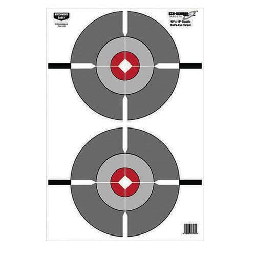 Birchwood Casey 37061 EZE-Scorer Double Bull's-Eye Bullseye Paper Target 12" x 18" 100 Per Pack Birchwood Casey 37061 EZE-Scorer Double Bull's-Eye Bullseye Paper Target 12" x 18" 100 Per Pack