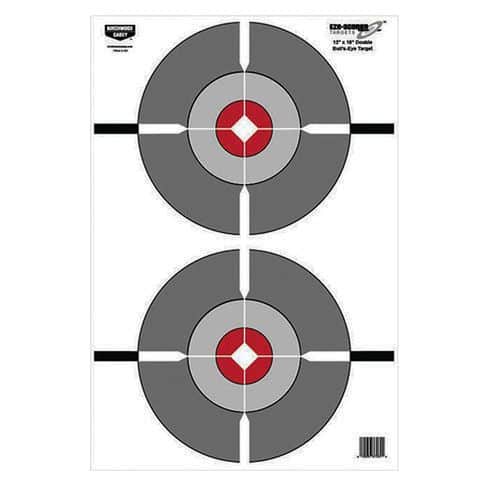 Birchwood Casey 37061 EZE-Scorer Double Bull's-Eye Bullseye Paper Target 12" x 18" 100 Per Pack Birchwood Casey 37061 EZE-Scorer Double Bull's-Eye Bullseye Paper Target 12" x 18" 100 Per Pack