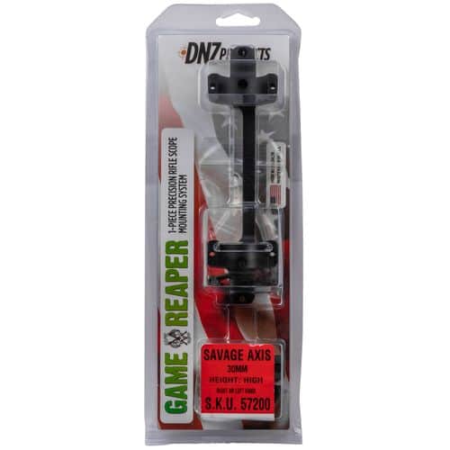 DNZ 57200 Game Reaper Scope Mount/Ring Combo Matte Black Savage Axis/Edge 30mm Tube 1.17" Mount Height Aluminum Rifle DNZ 57200 Game Reaper Scope Mount/Ring Combo Matte Black Savage Axis/Edge 30mm Tube 1.17" Mount Height Aluminum Rifle