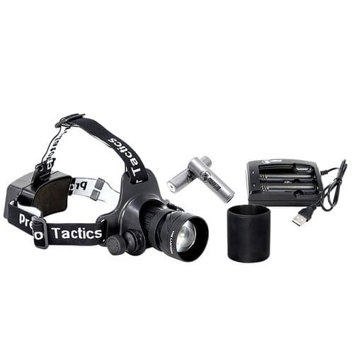 Predator Tactics 97452 The Lantern Headlamp Kit Red/White LED Bulb Matte Black 300 yds Distance Predator Tactics 97452 The Lantern Headlamp Kit Red/White LED Bulb Matte Black 300 yds Distance
