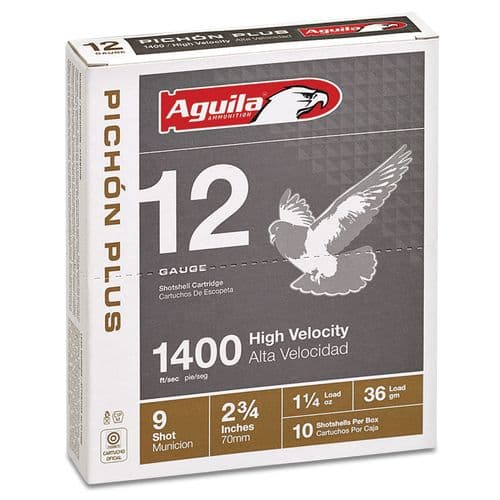 Aguila 1CHB1297 Competition 12 Gauge 2.75" 1 1/4 oz 9 Shot 10 Bx/ 25 Cs Aguila 1CHB1297 Competition 12 Gauge 2.75" 1 1/4 oz 9 Shot 10 Bx/ 25 Cs