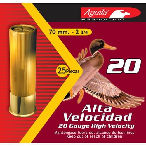 Aguila 1CHB2006 Field 20 Gauge 2.75" 1 oz 6 Shot 25 Bx/ 10 Cs Aguila 1CHB2006 Field 20 Gauge 2.75" 1 oz 6 Shot 25 Bx/ 10 Cs