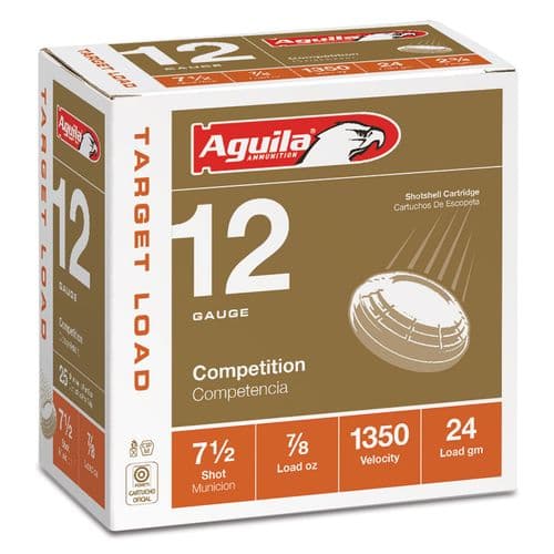 Aguila 1CHB1250 Competition 12 Gauge 2.75" 7/8 oz 7.5 Shot 25 Bx/ 10 Cs Aguila 1CHB1250 Competition 12 Gauge 2.75" 7/8 oz 7.5 Shot 25 Bx/ 10 Cs
