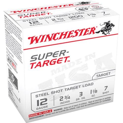 Winchester Ammo TRGT12S7 Super Target 12 Gauge 2.75" 1 1/8 oz 7 Shot 25 Bx/ 10 Cs Winchester Ammo TRGT12S7 Super Target 12 Gauge 2.75" 1 1/8 oz 7 Shot 25 Bx/ 10 Cs