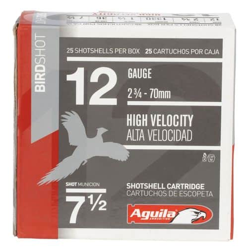 Aguila 1CHB1207 Field 12 Gauge 2.75" 1 1/4 oz 7.5 Shot 25 Bx/ 10 Cs Aguila 1CHB1207 Field 12 Gauge 2.75" 1 1/4 oz 7.5 Shot 25 Bx/ 10 Cs