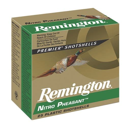 Remington Ammunition 28651 Premier Nitro Pheasant 20 Gauge 3" 1 1/4 oz 5 Shot 25 Bx/ 10 Cs Remington Ammunition 28651 Premier Nitro Pheasant 20 Gauge 3" 1 1/4 oz 5 Shot 25 Bx/ 10 Cs